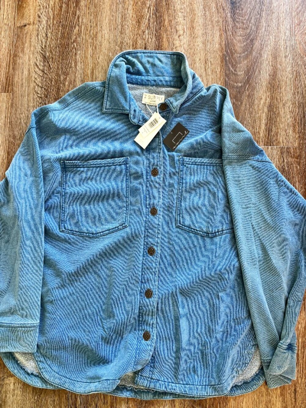 Z Supply All Day Knit Demin Jacket (vintage indigo)